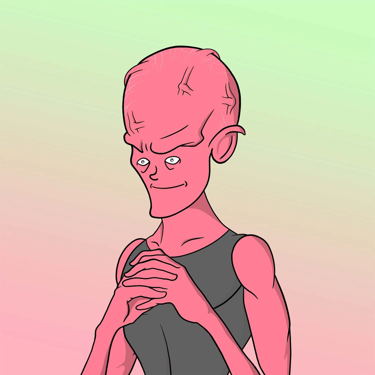 Portrait of Magnus, a Gen 2 character of extreme intelligence