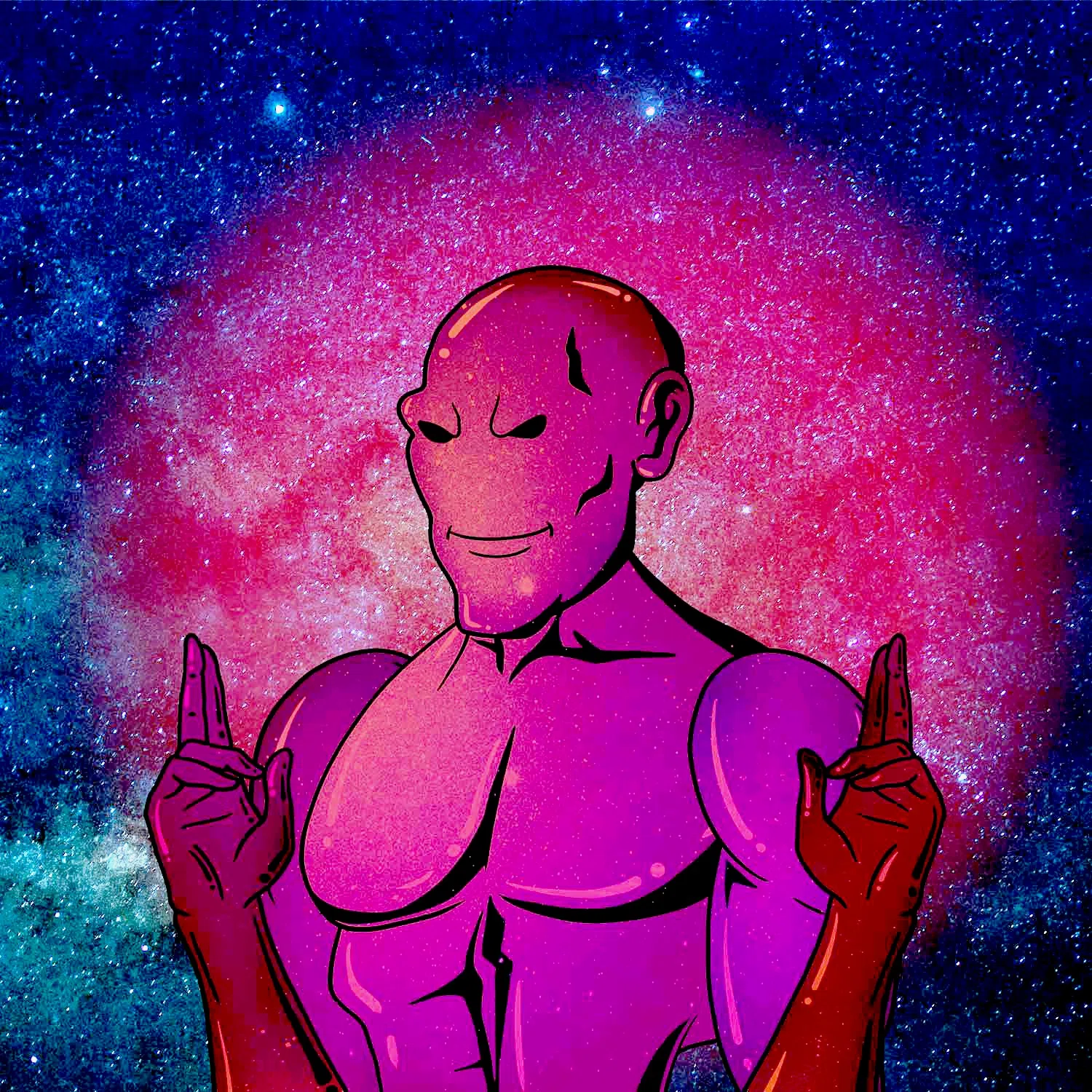 Portrait of Kematian, a celestial being made of antimatter