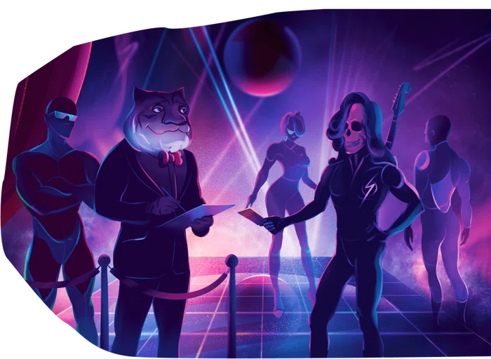 Original site art, the Club