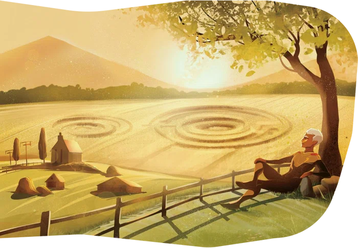 Original site art, the Farm